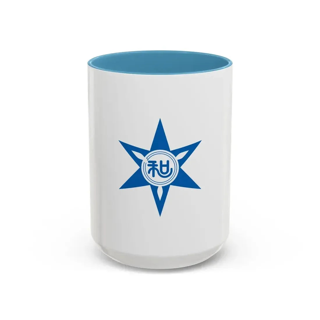 Flag of Wakayama Wakayama Japan - Accent Coffee Mug 15oz Light Blue - Go Mug Yourself