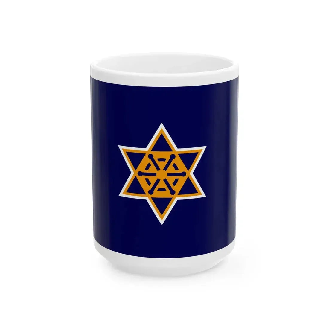 Flag of Wakkanai Hokkaido (Japan) White Coffee Mug 15oz - Go Mug Yourself