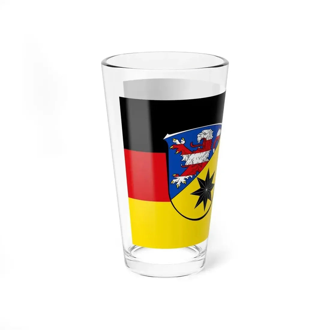 Flag of Waldeck Frankenberg Germany - Pint Glass 16oz - Go Mug Yourself