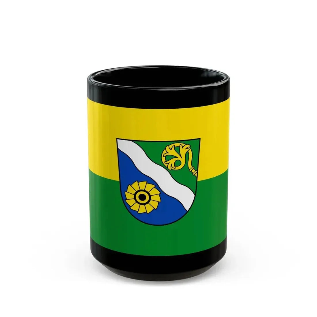 Flag of Waldshut Germany - Black Coffee Mug 15oz - Go Mug Yourself