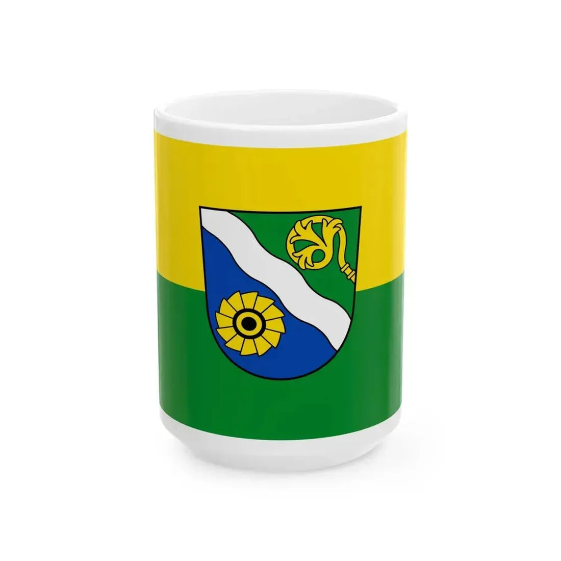 Flag of Waldshut Germany - White Coffee Mug 15oz - Go Mug Yourself