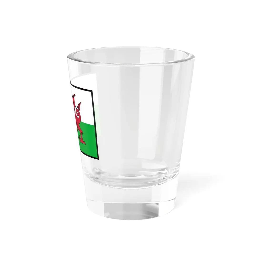 Flag of Wales bordered (United Kingdom) Shot Glass 1.5oz - Go Mug Yourself