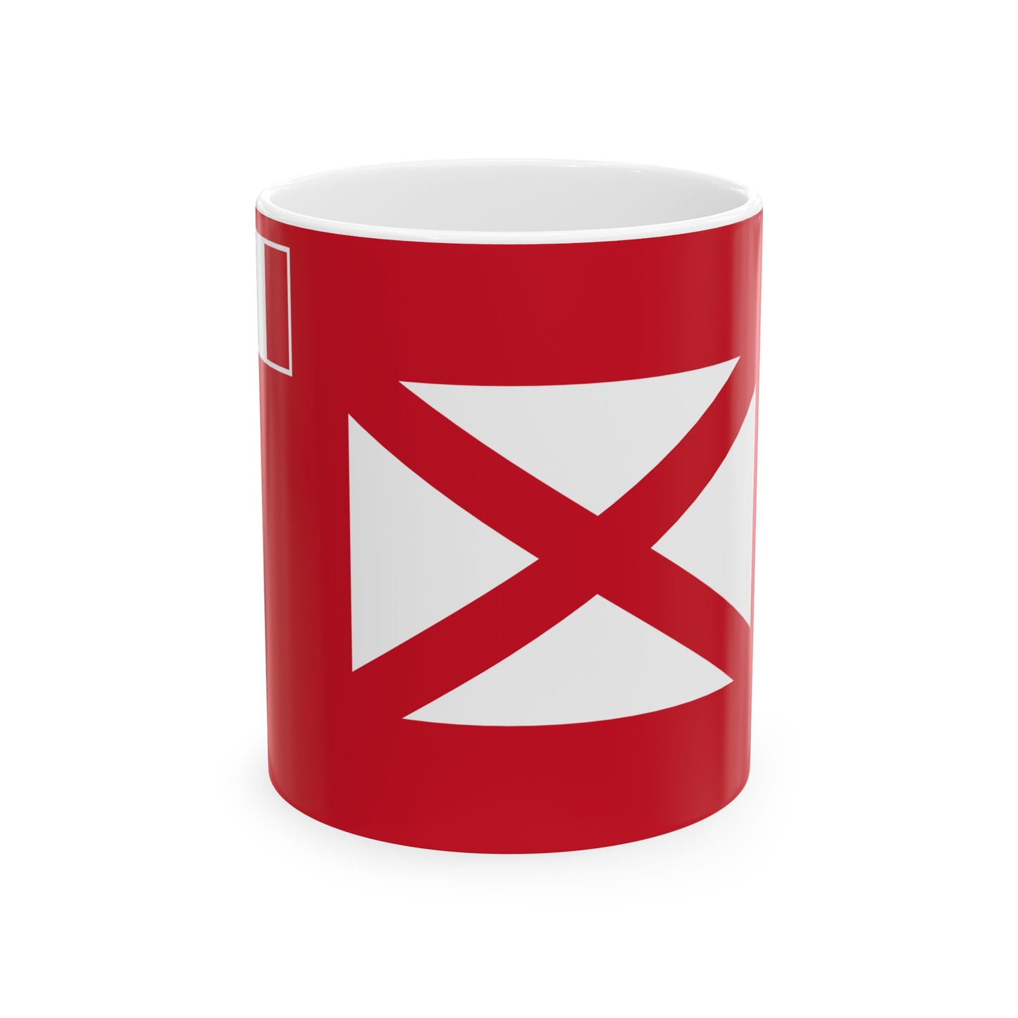 Flag of Wallis and Futuna 1887-1910 (Belgium) White Coffee Mug-11oz-Go Mug Yourself
