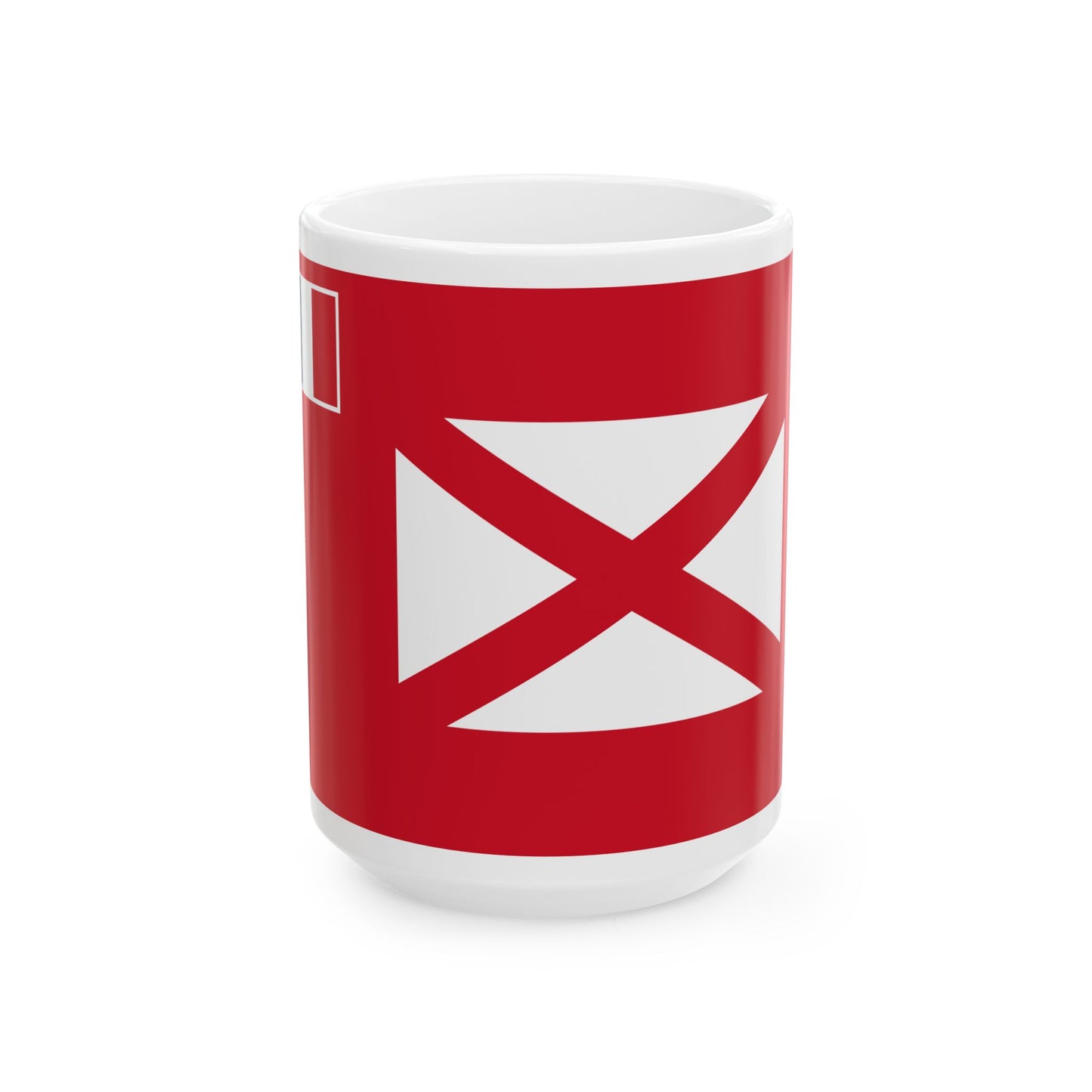 Flag of Wallis and Futuna 1887-1910 (Belgium) White Coffee Mug-15oz-Go Mug Yourself
