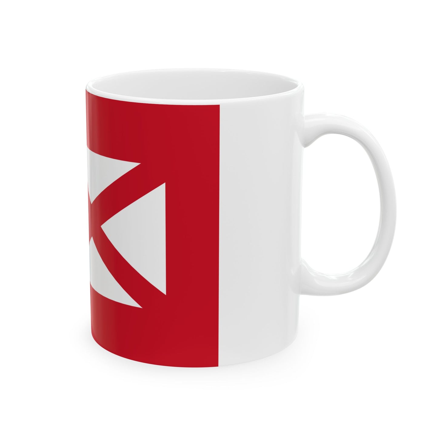 Flag of Wallis and Futuna 1887-1910 (Belgium) White Coffee Mug-Go Mug Yourself
