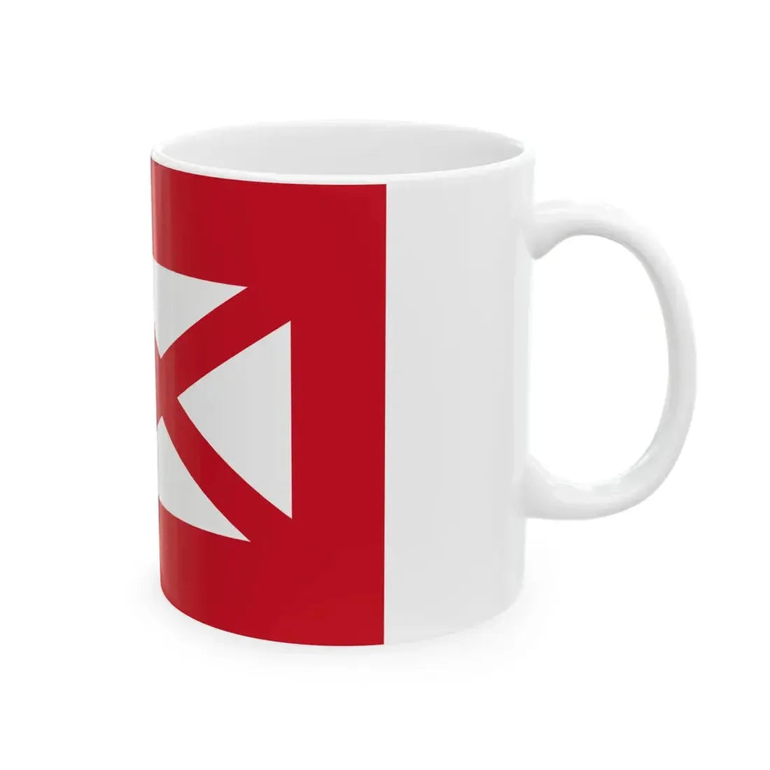 Flag of Wallis and Futuna 1887-1910 (Belgium) White Coffee Mug - Go Mug Yourself