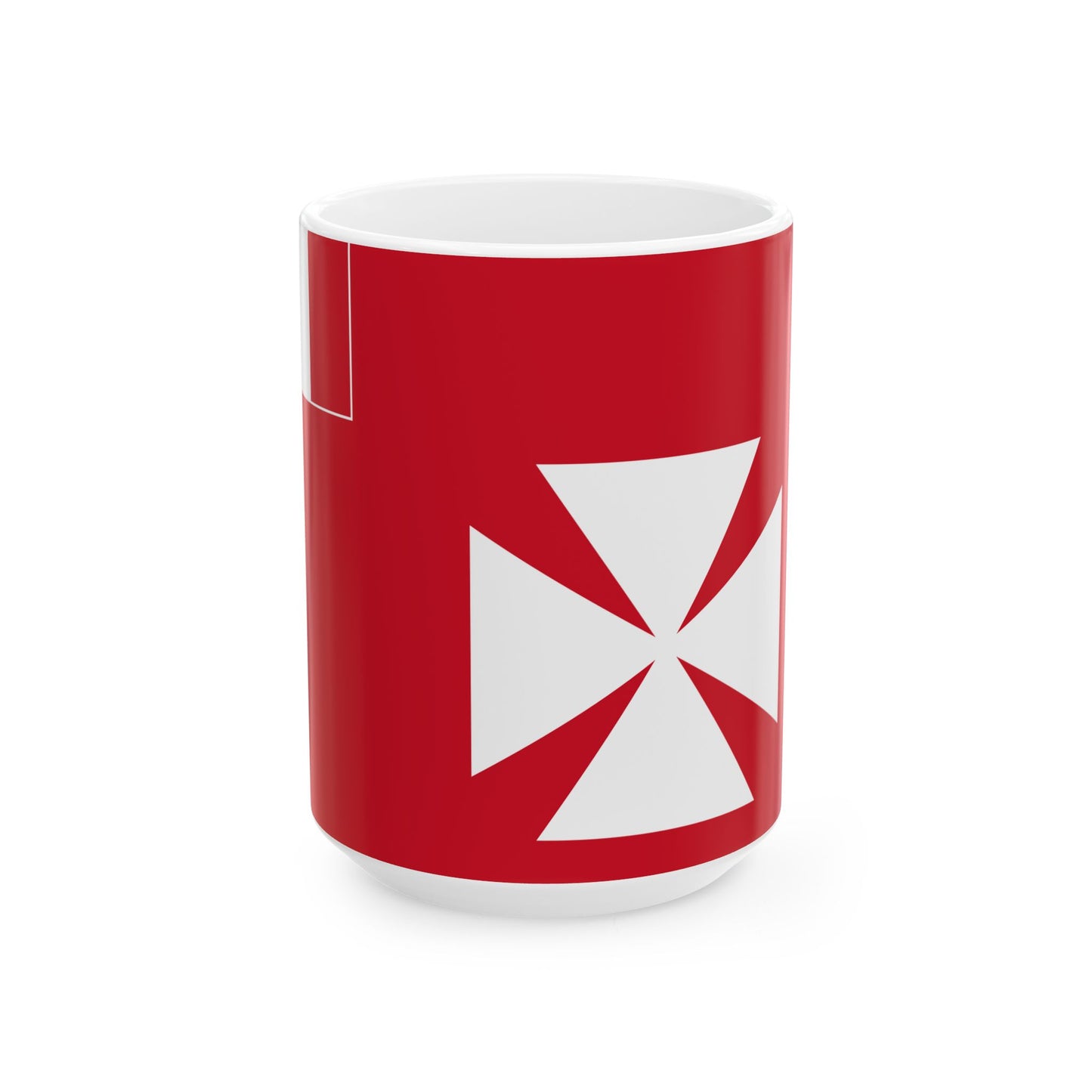 Flag of Wallis and Futuna 1910-1976 (Belgium) White Coffee Mug-15oz-Go Mug Yourself