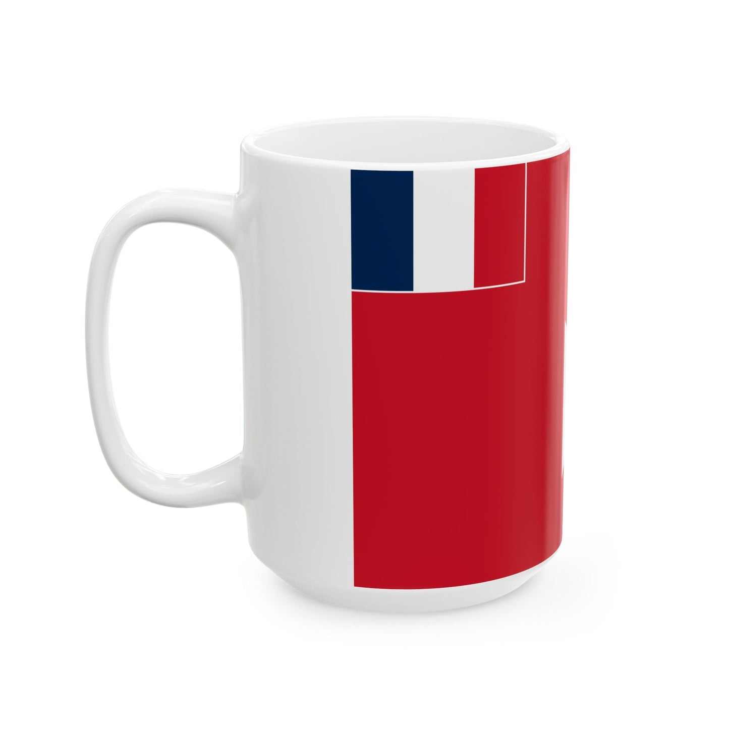 Flag of Wallis and Futuna 1910-1976 (Belgium) White Coffee Mug-Go Mug Yourself