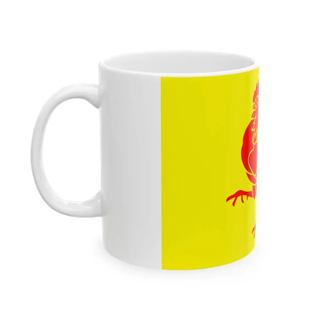 Flag of Wallonia 2010 et 2017 (Belgium) White Coffee Mug - Go Mug Yourself