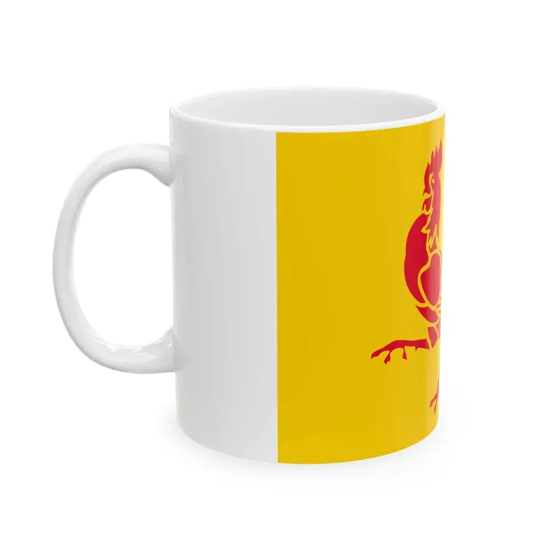 Flag of Wallonia (Belgium) White Coffee Mug - Go Mug Yourself