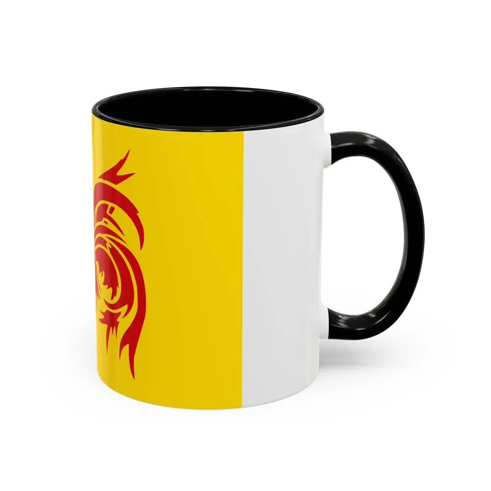 Flag of Wallonia the French Community and Walloon Region Belgium - Accent Coffee Mug - Go Mug Yourself