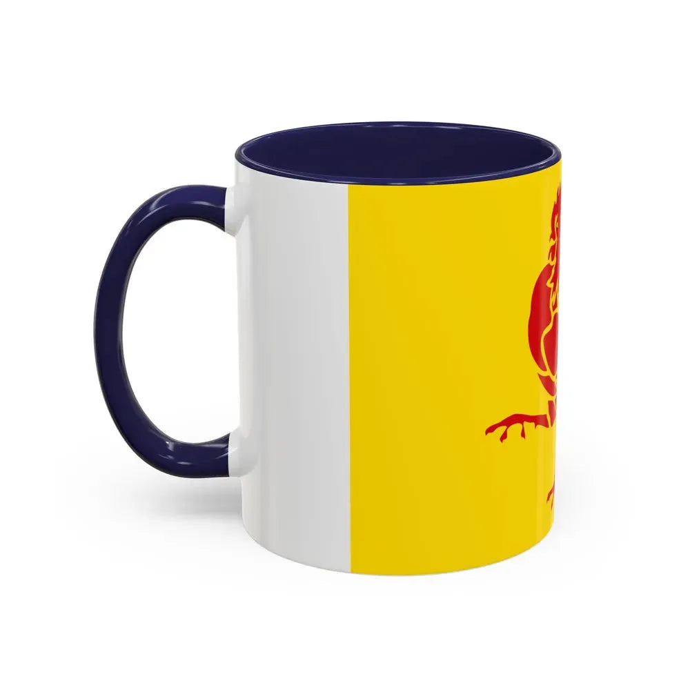 Flag of Wallonia the French Community and Walloon Region Belgium - Accent Coffee Mug - Go Mug Yourself