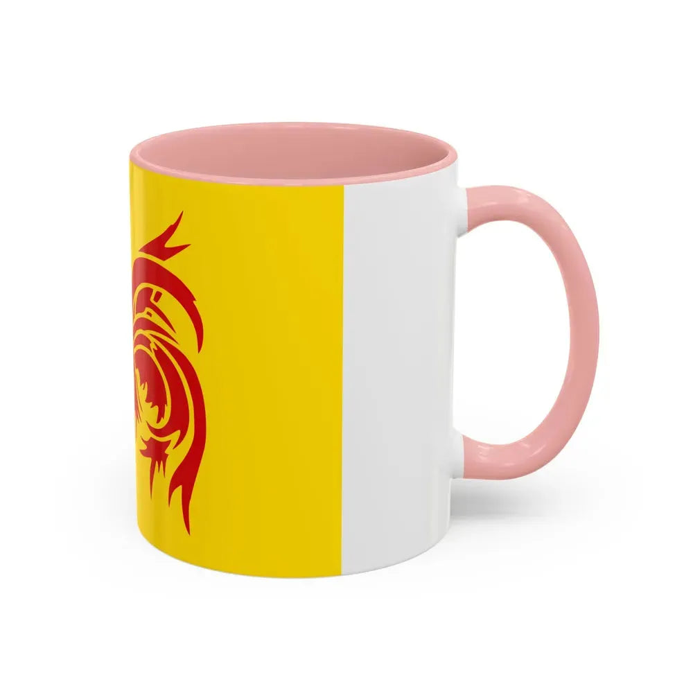 Flag of Wallonia the French Community and Walloon Region Belgium - Accent Coffee Mug - Go Mug Yourself