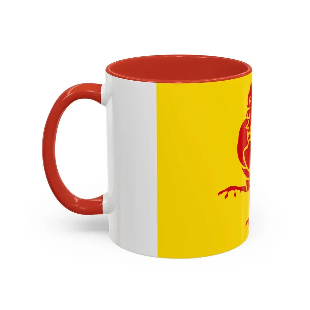 Flag of Wallonia the French Community and Walloon Region Belgium - Accent Coffee Mug - Go Mug Yourself