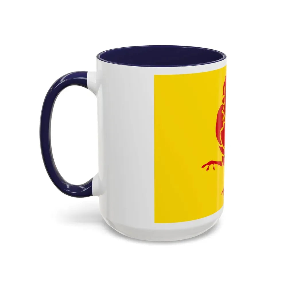 Flag of Wallonia the French Community and Walloon Region Belgium - Accent Coffee Mug - Go Mug Yourself