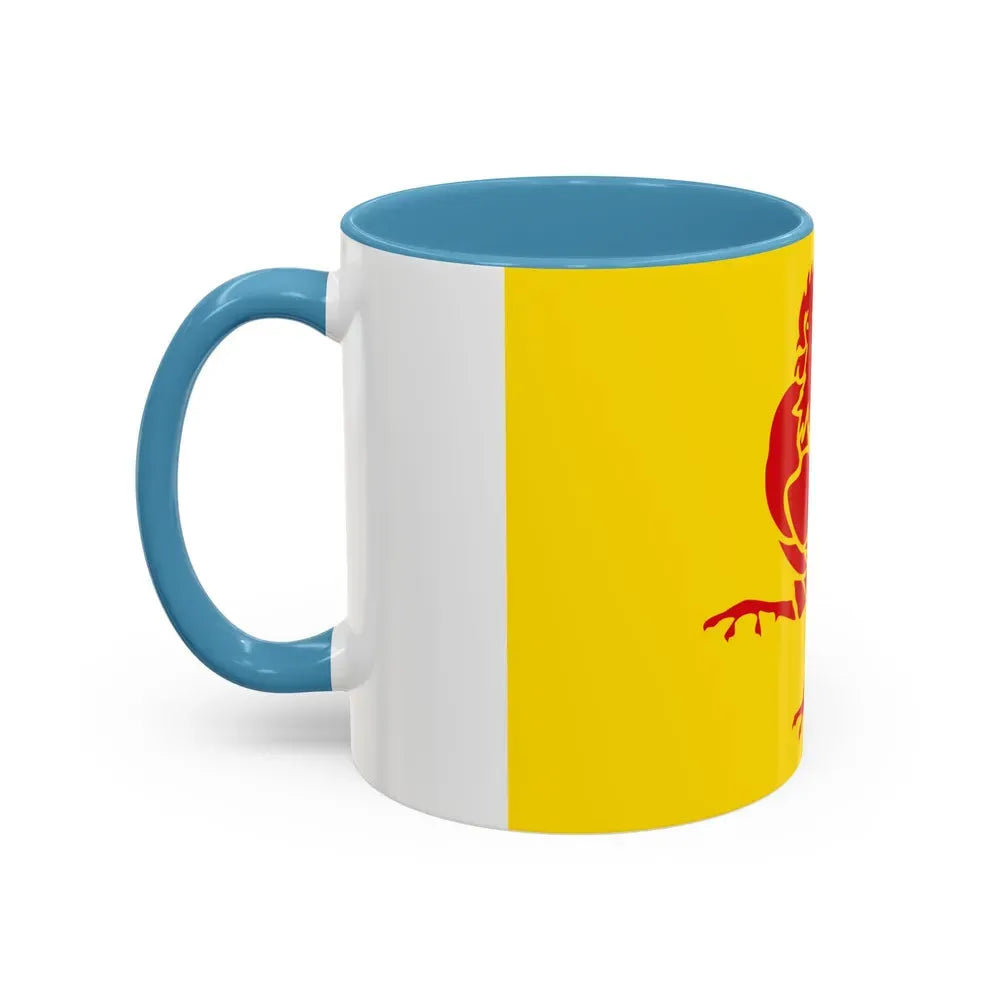 Flag of Wallonia the French Community and Walloon Region Belgium - Accent Coffee Mug - Go Mug Yourself