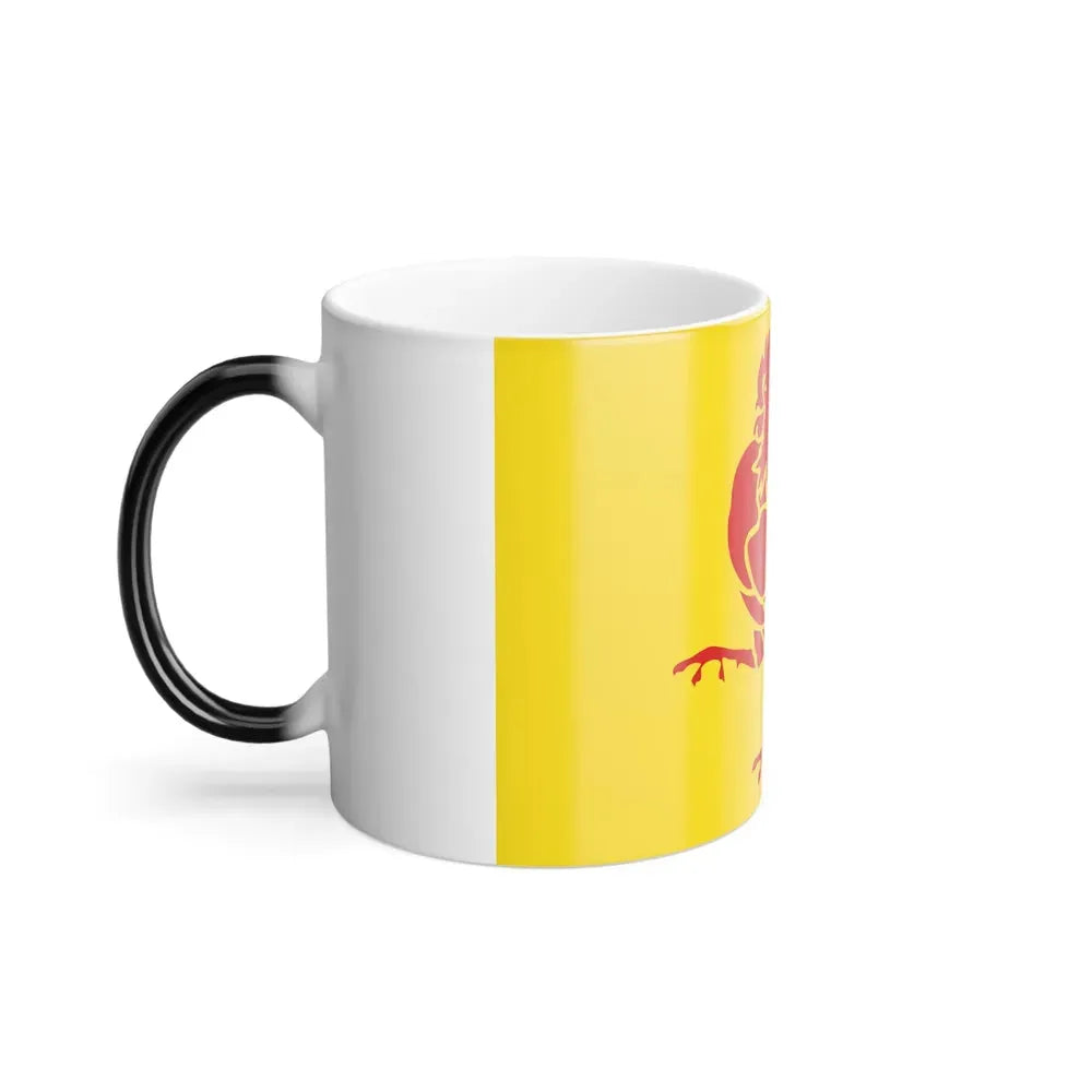 Flag of Wallonia the French Community and Walloon Region Belgium - Color Changing Coffee Mug - Go Mug Yourself