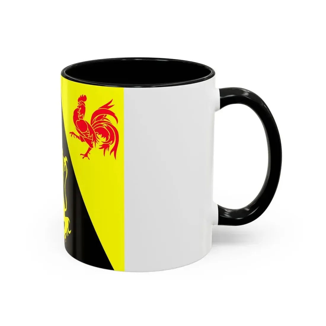 Flag of Walloon Brabant Belgium - Accent Coffee Mug - Go Mug Yourself