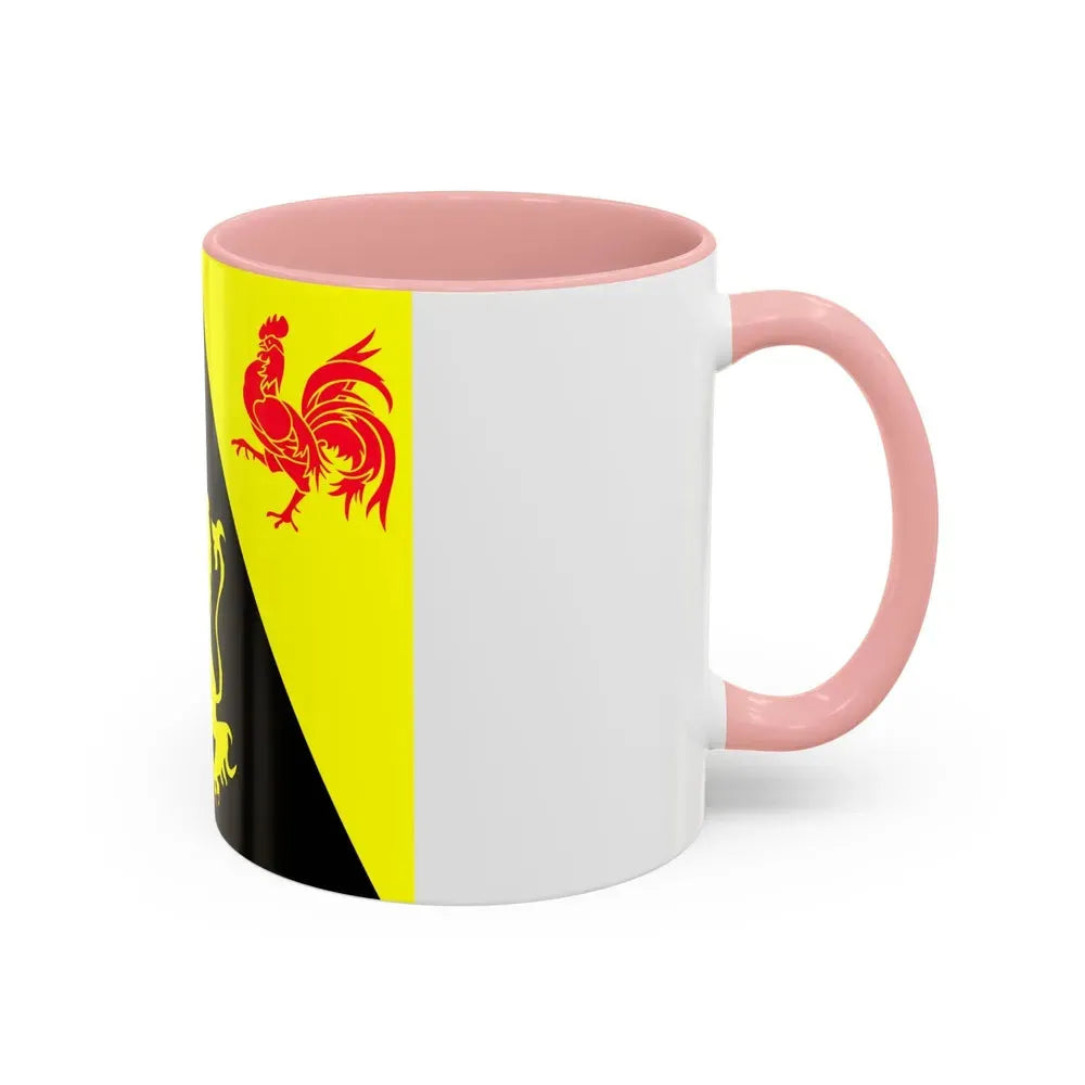 Flag of Walloon Brabant Belgium - Accent Coffee Mug - Go Mug Yourself