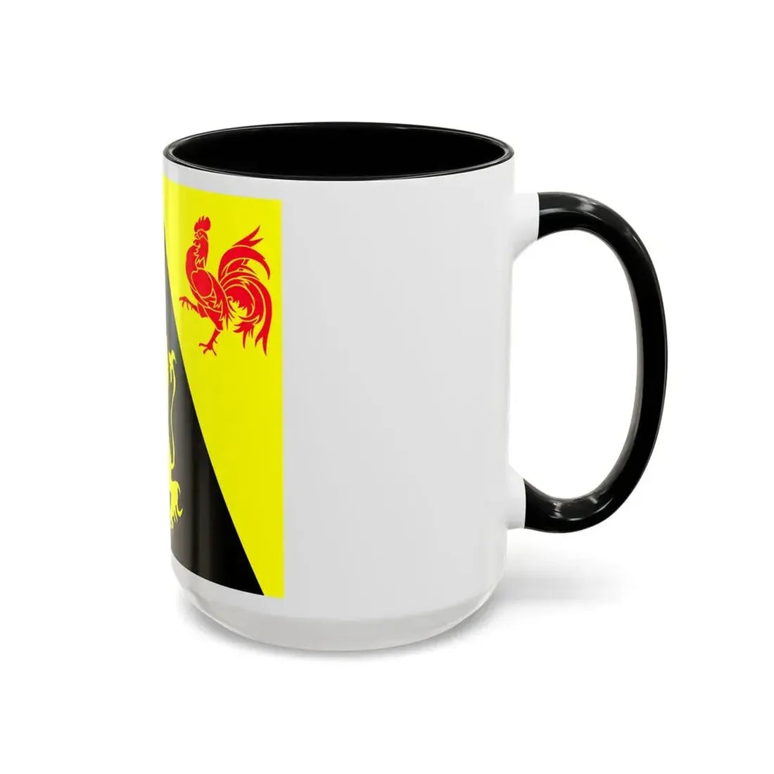Flag of Walloon Brabant Belgium - Accent Coffee Mug - Go Mug Yourself