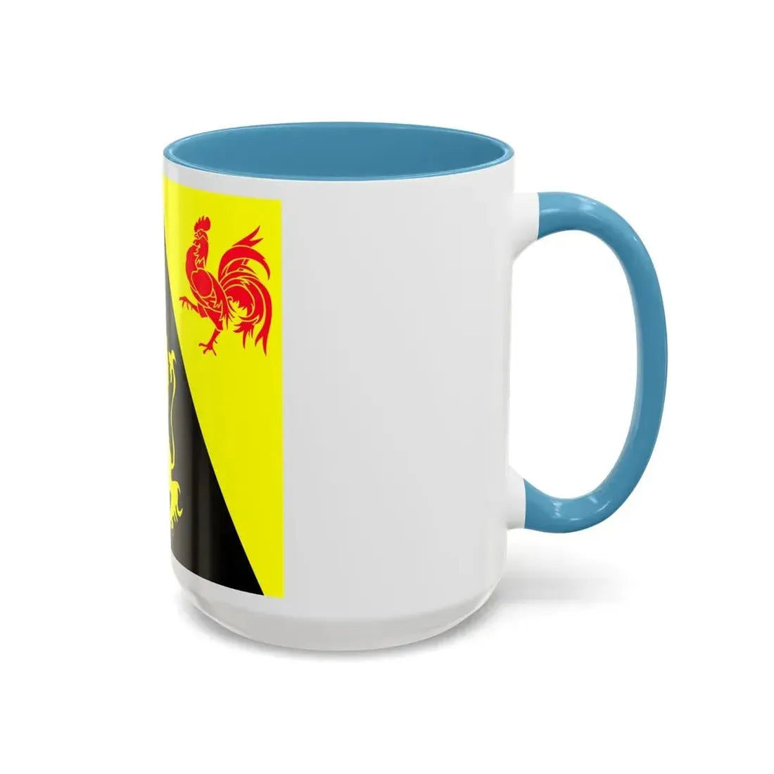 Flag of Walloon Brabant Belgium - Accent Coffee Mug - Go Mug Yourself