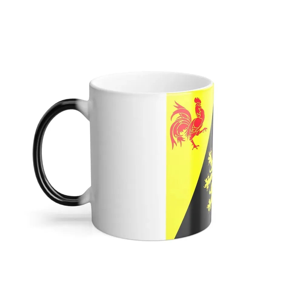 Flag of Walloon Brabant Belgium - Color Changing Coffee Mug - Go Mug Yourself