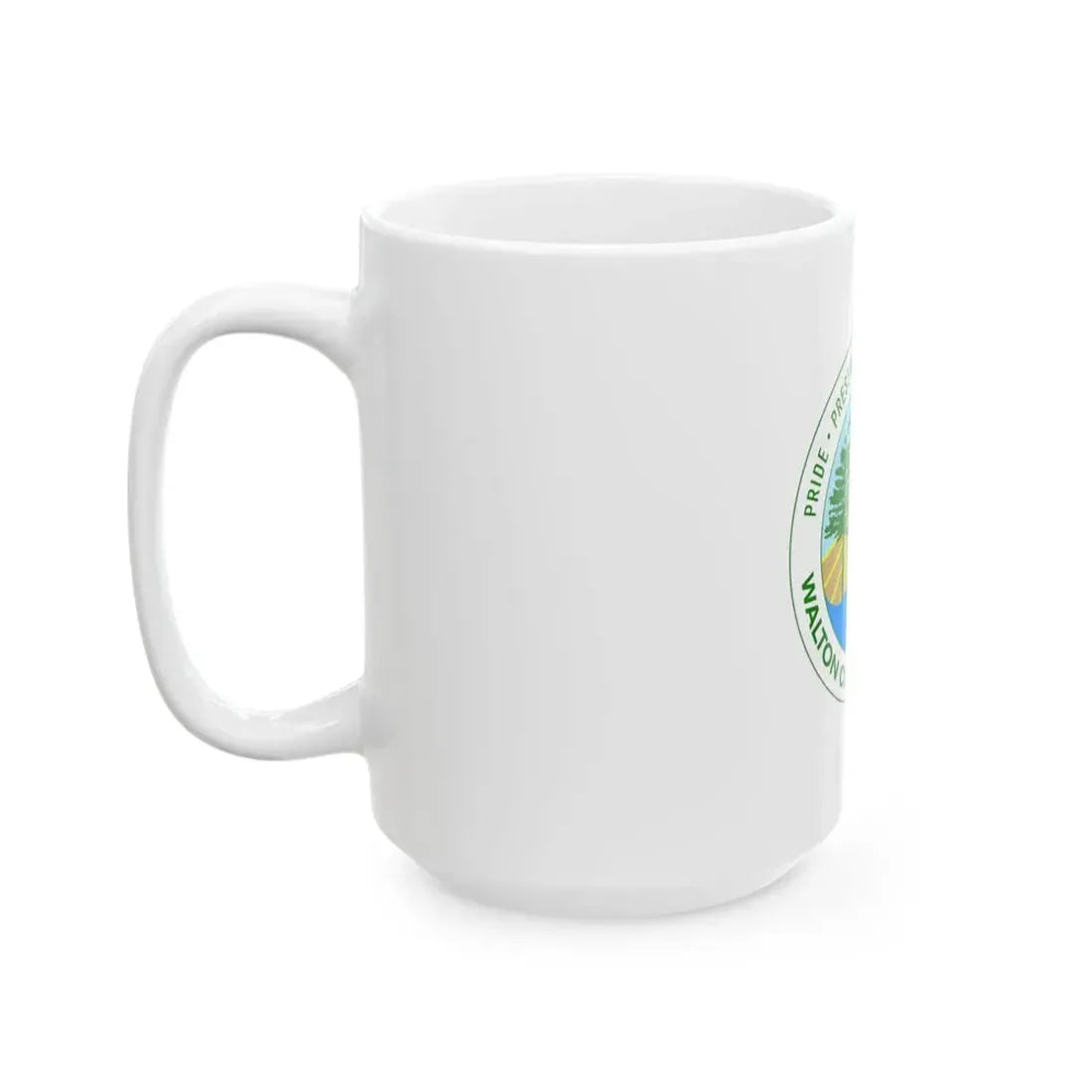 Flag of Walton County Florida (United States) White Coffee Mug - Go Mug Yourself
