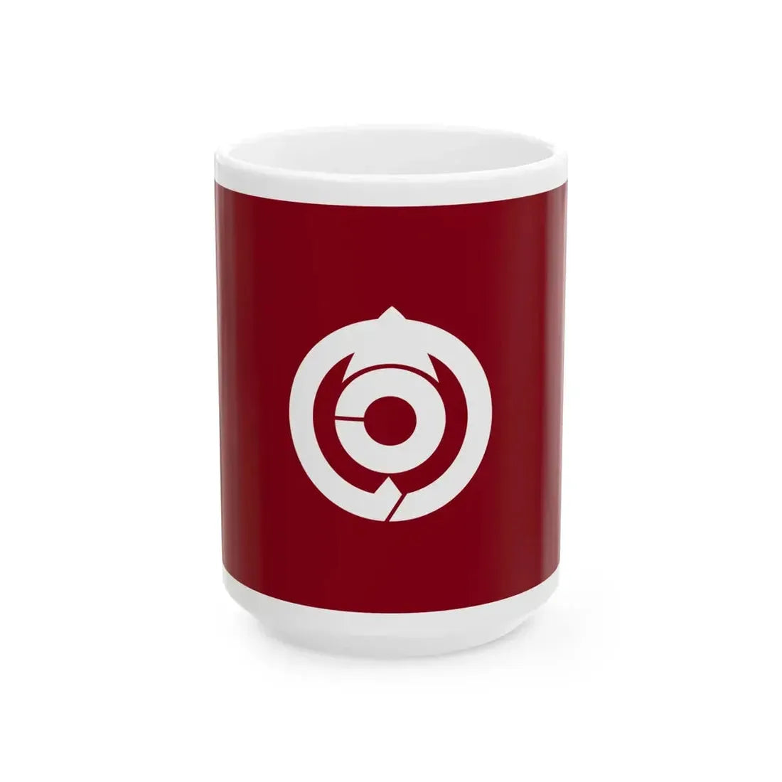 Flag of Wanouchi Gifu (Japan) White Coffee Mug 15oz - Go Mug Yourself