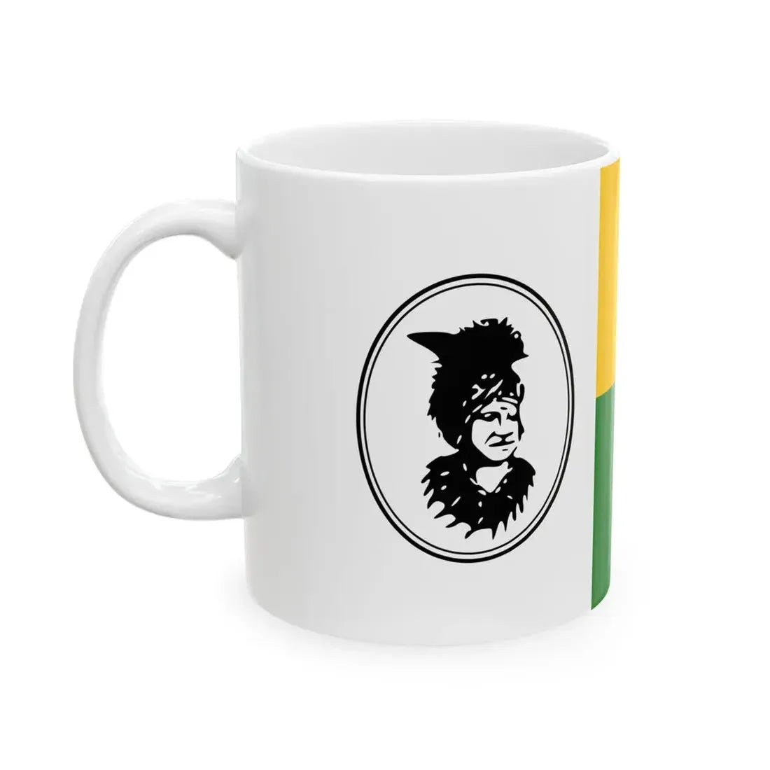 Flag of Wapello County Iowa Sesquicentennial (United States) White Coffee Mug - Go Mug Yourself