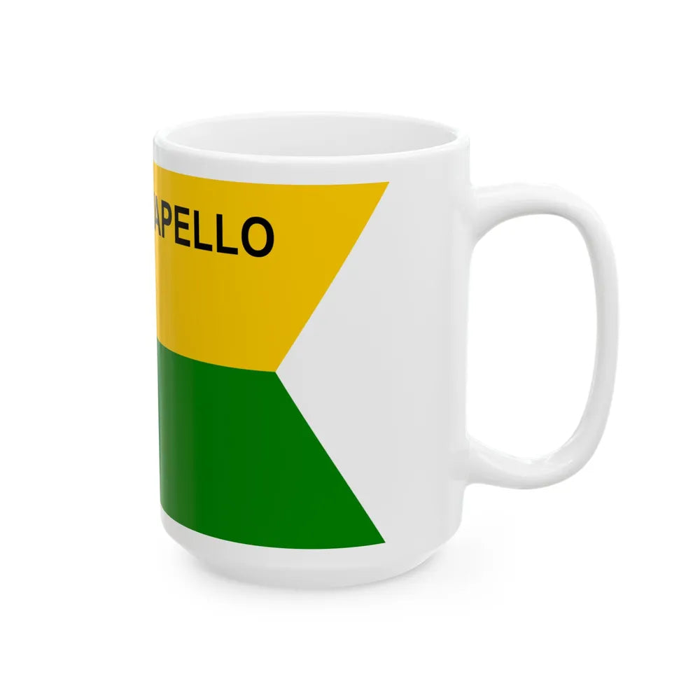 Flag of Wapello County Iowa Sesquicentennial (United States) White Coffee Mug - Go Mug Yourself