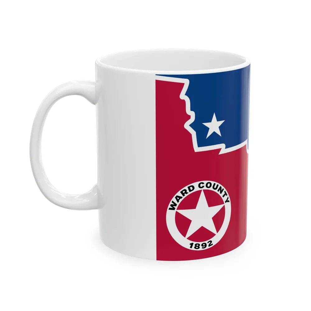 Flag of Ward County Texas (United States) White Coffee Mug - Go Mug Yourself