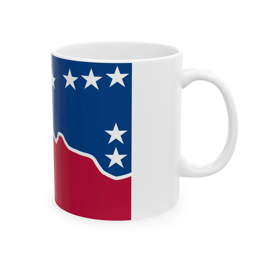 Flag of Ward County Texas (United States) White Coffee Mug - Go Mug Yourself