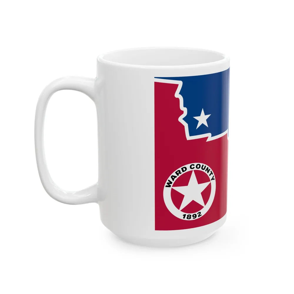 Flag of Ward County Texas (United States) White Coffee Mug - Go Mug Yourself