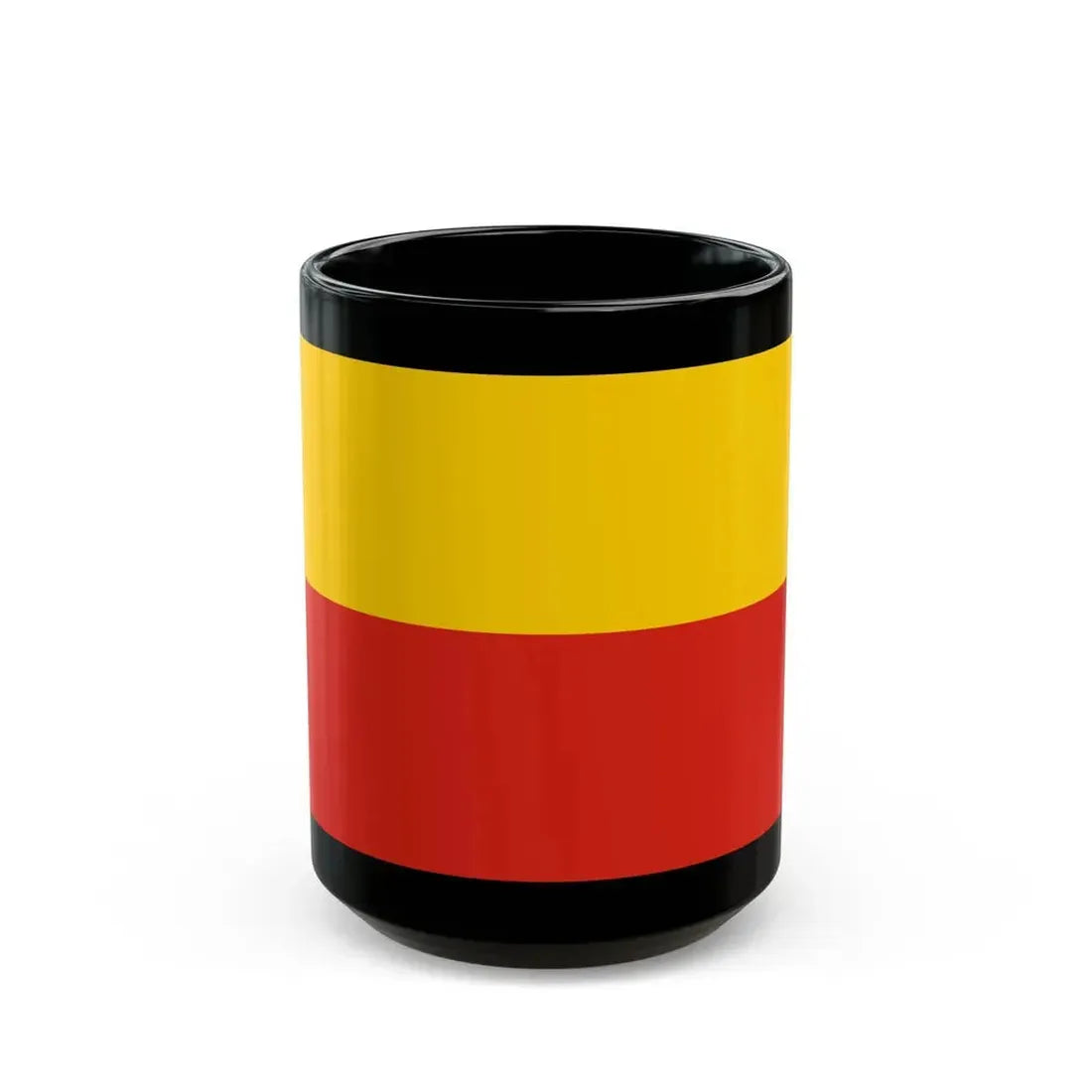 Flag of Warsaw Poland - Black Coffee Mug 15oz - Go Mug Yourself