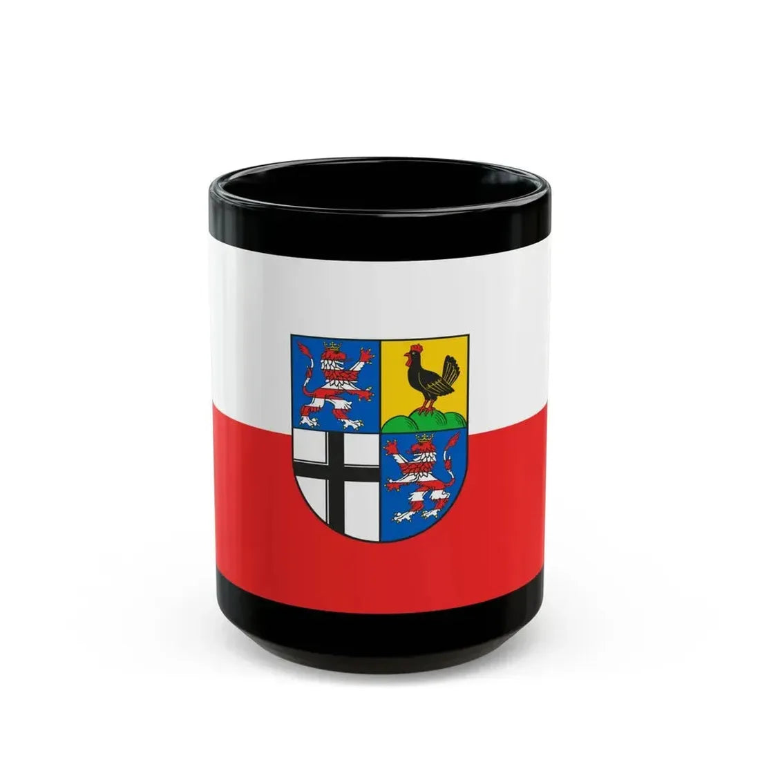 Flag of Wartburgkreis Germany - Black Coffee Mug 15oz - Go Mug Yourself
