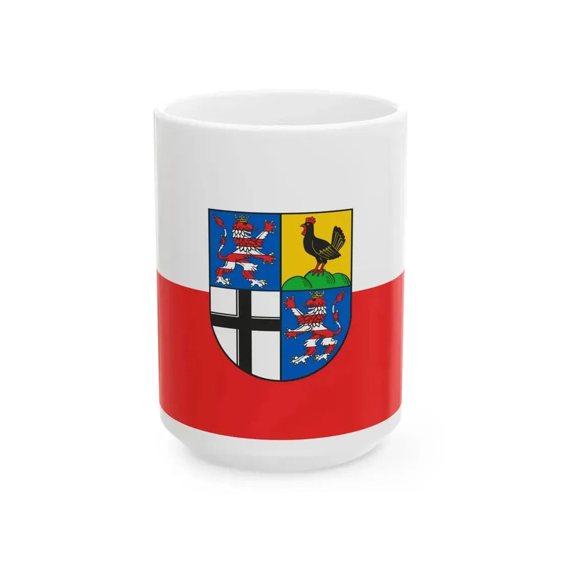 Flag of Wartburgkreis Germany - White Coffee Mug 15oz - Go Mug Yourself