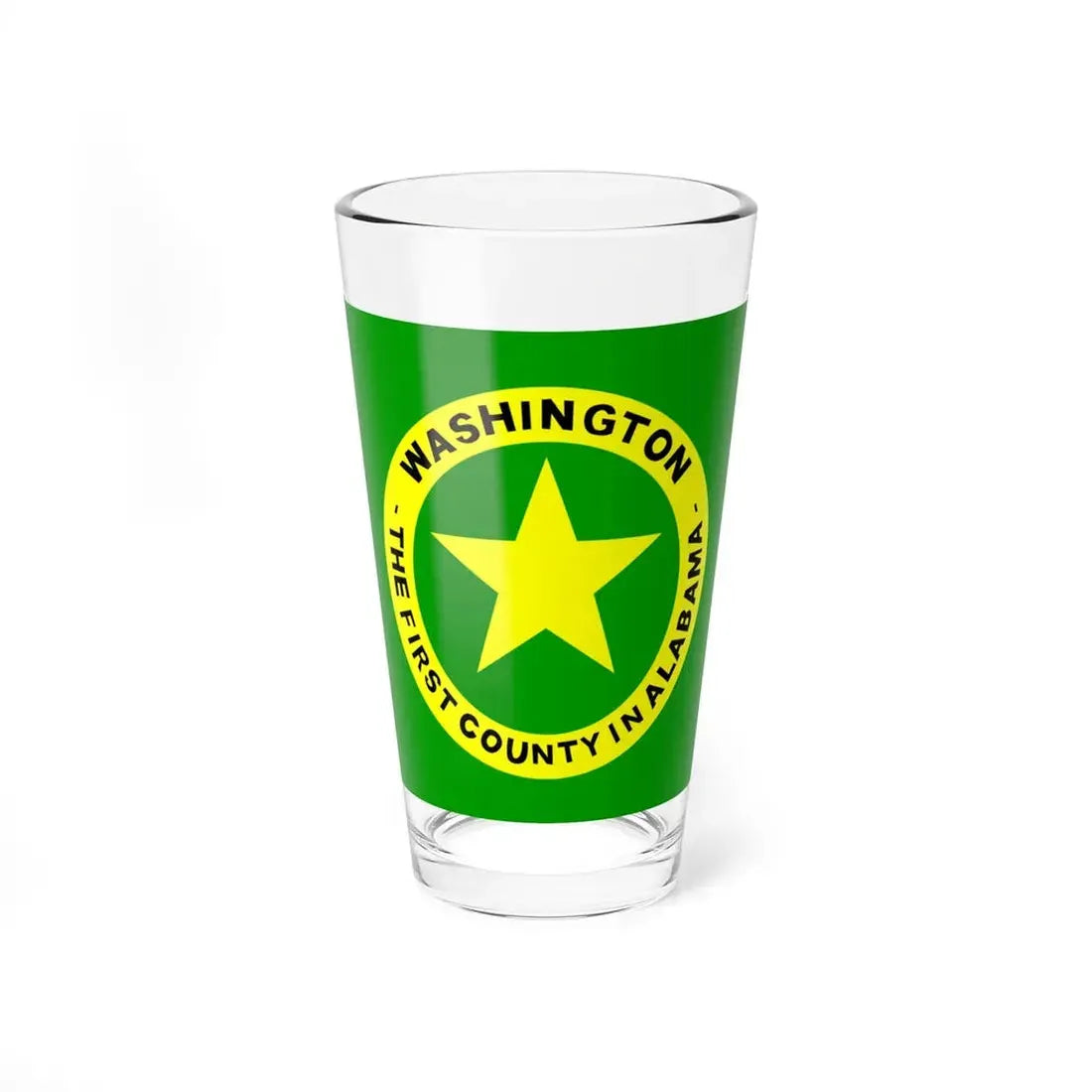 Flag of Washington County Alabama (United States) Pint Glass 16oz 16oz - Go Mug Yourself