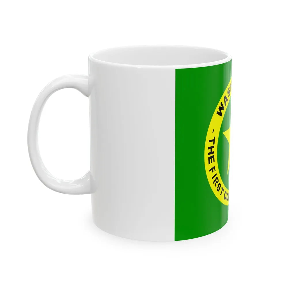 Flag of Washington County Alabama (United States) White Coffee Mug - Go Mug Yourself