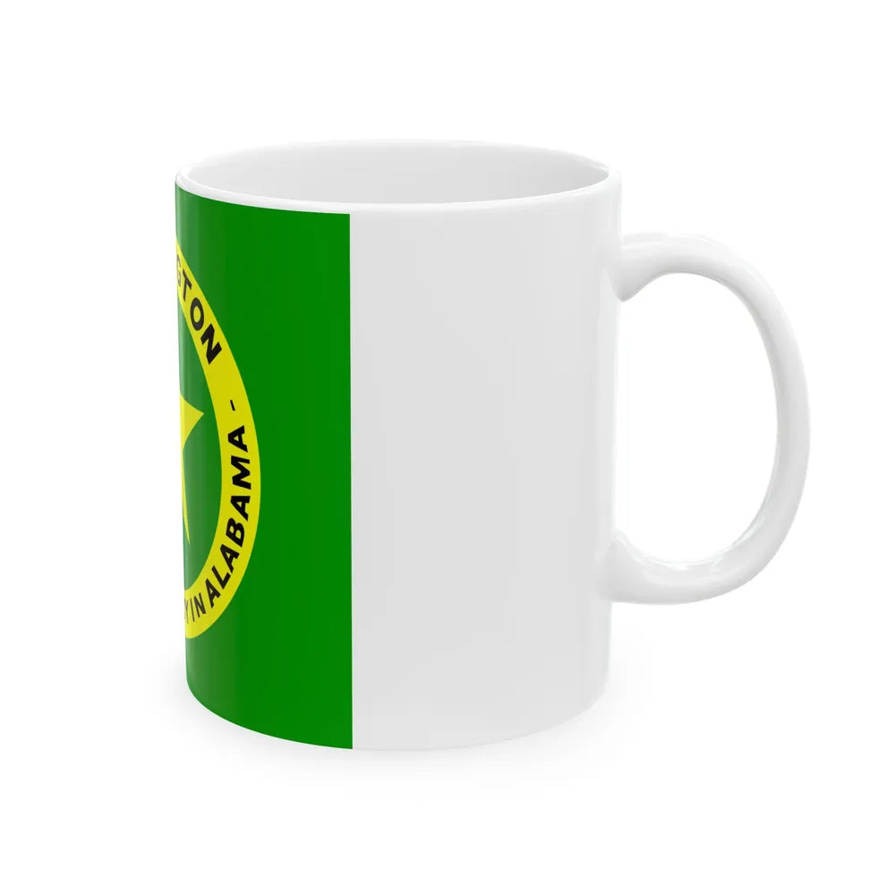 Flag of Washington County Alabama (United States) White Coffee Mug - Go Mug Yourself
