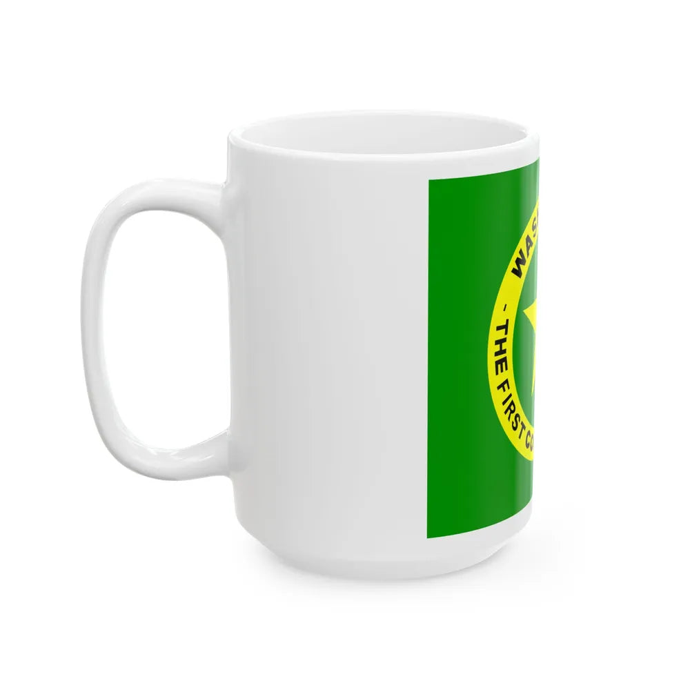 Flag of Washington County Alabama (United States) White Coffee Mug - Go Mug Yourself