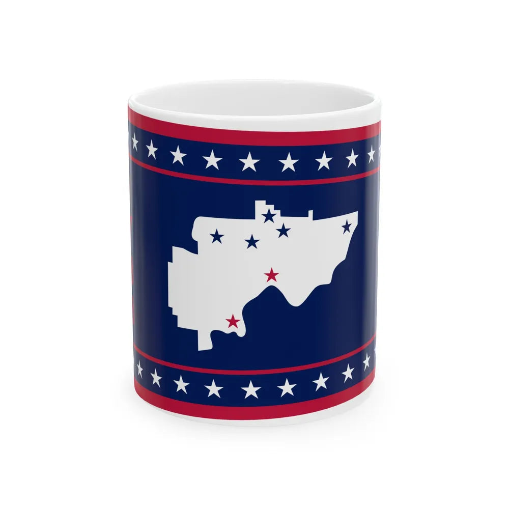 Flag of Washington County Ohio (United States) White Coffee Mug 11oz - Go Mug Yourself