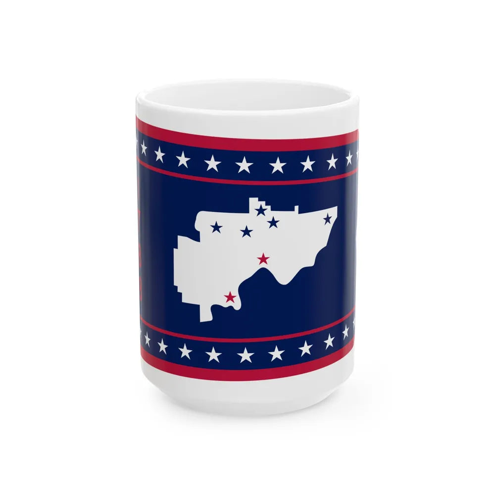 Flag of Washington County Ohio (United States) White Coffee Mug 15oz - Go Mug Yourself