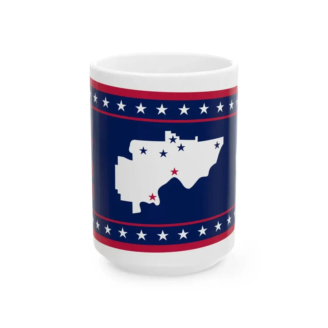 Flag of Washington County Ohio (United States) White Coffee Mug 15oz - Go Mug Yourself