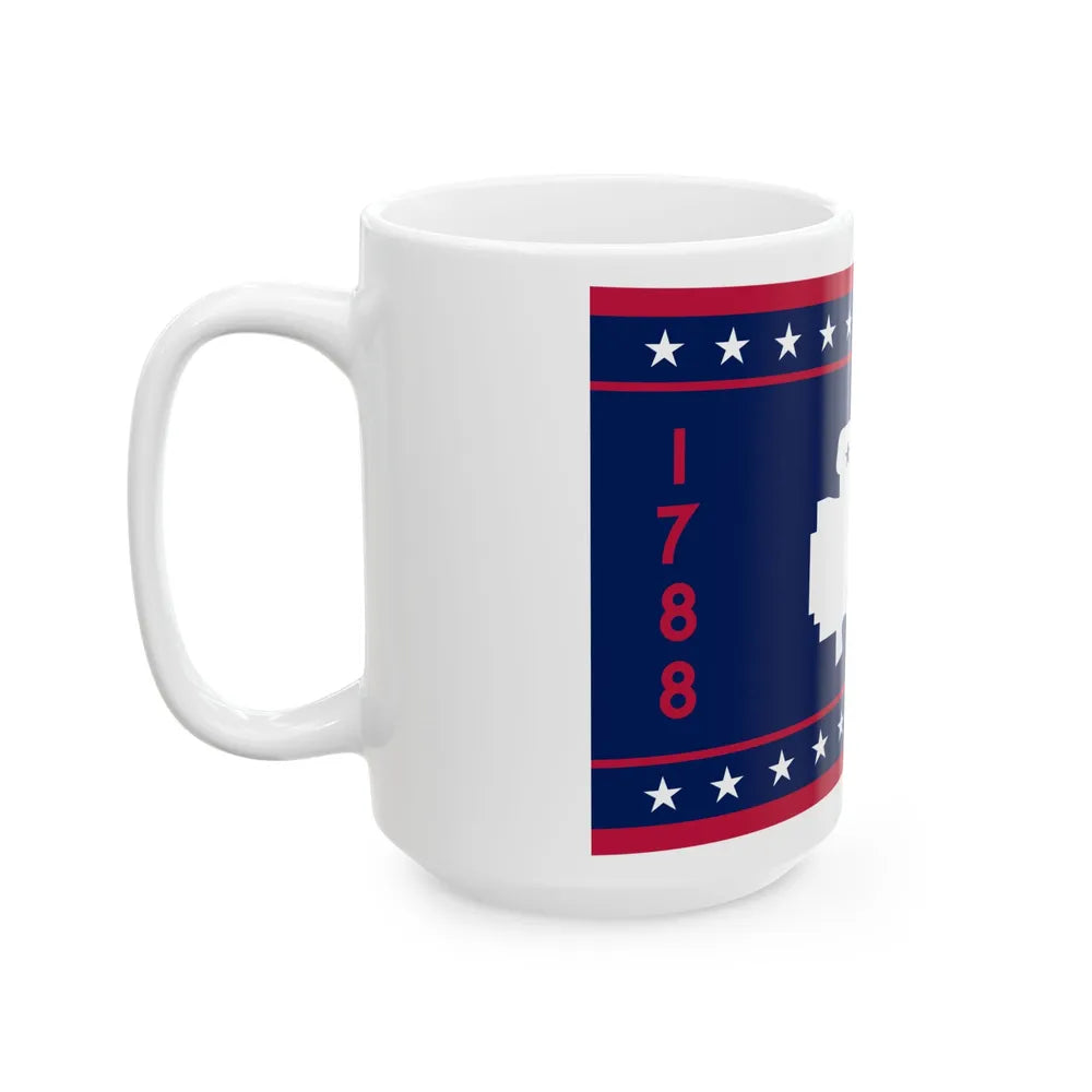 Flag of Washington County Ohio (United States) White Coffee Mug - Go Mug Yourself