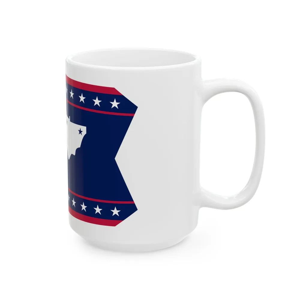 Flag of Washington County Ohio (United States) White Coffee Mug - Go Mug Yourself