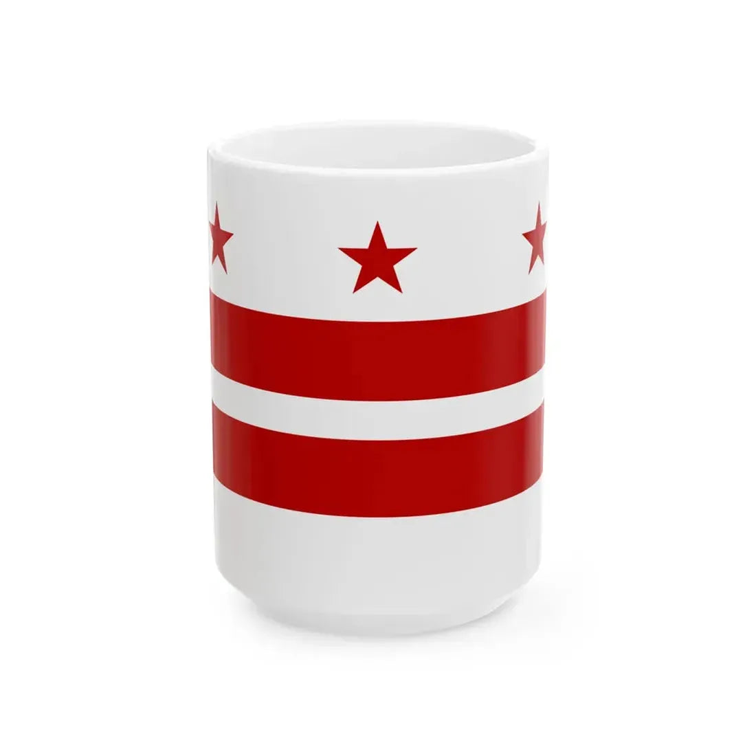 Flag of Washington D.C. 1938 (United States) White Coffee Mug 15oz - Go Mug Yourself