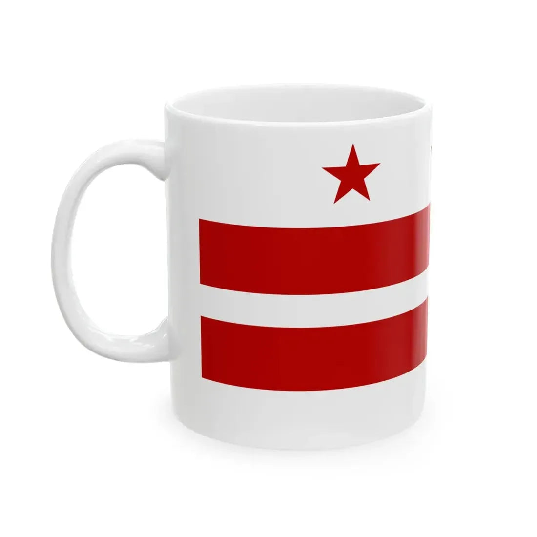 Flag of Washington D.C. 1938 (United States) White Coffee Mug - Go Mug Yourself