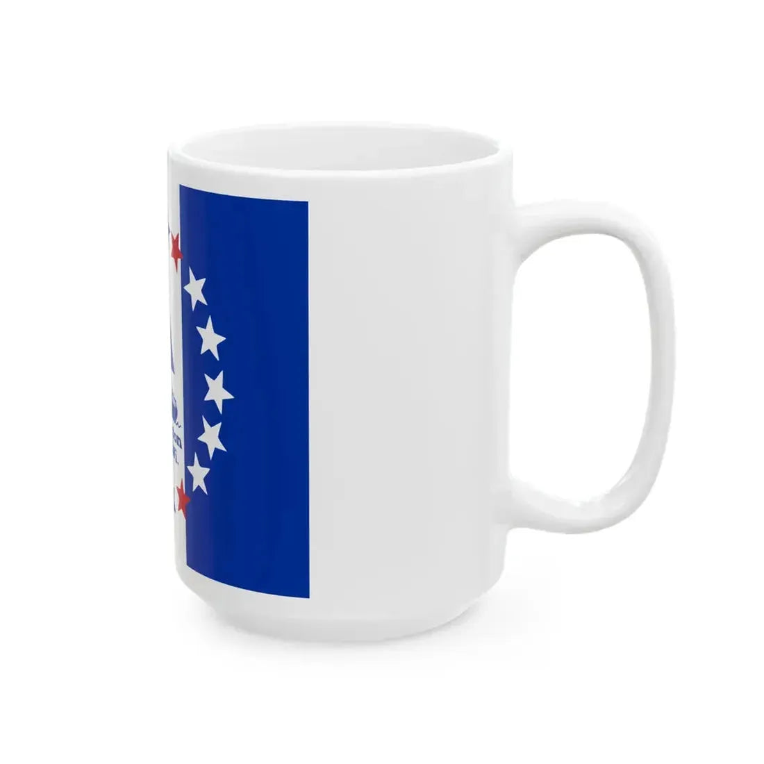 Flag of Washington Island Wisconsin (United States) White Coffee Mug - Go Mug Yourself