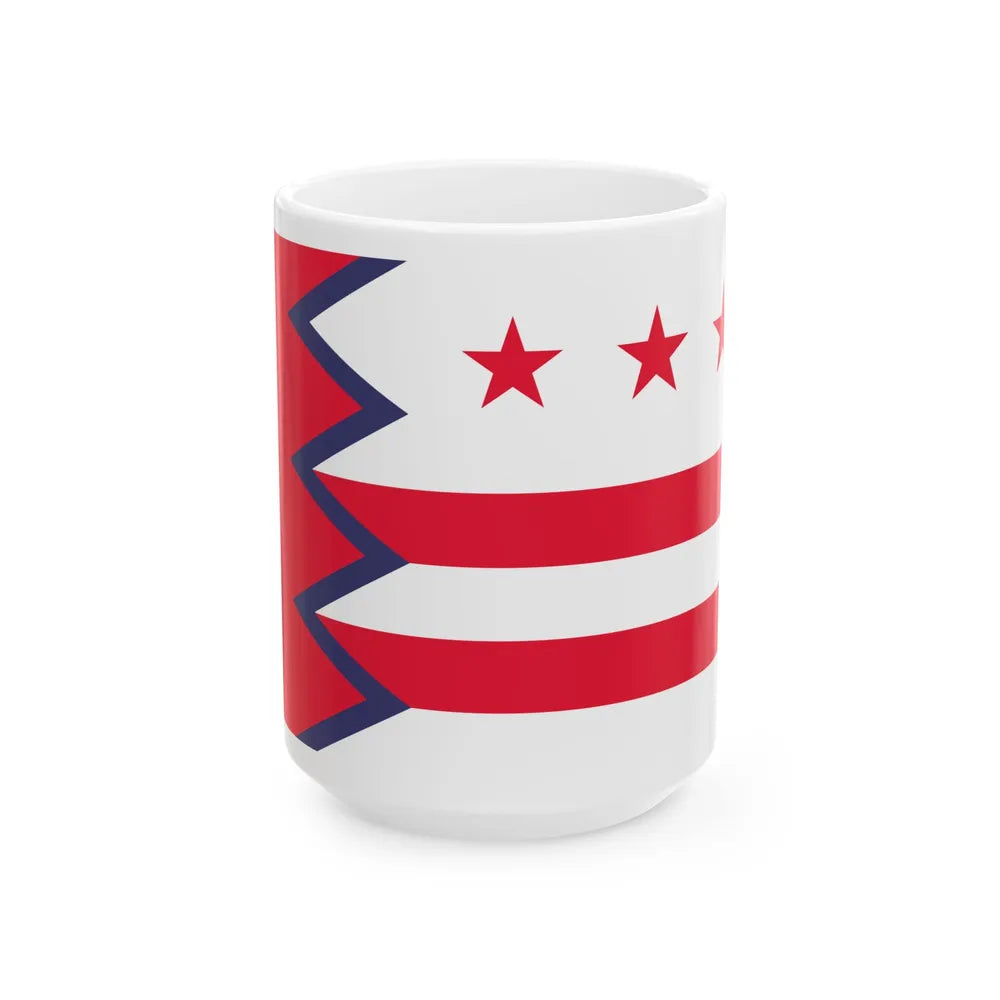 Flag of Washington Maine (United States) White Coffee Mug 15oz - Go Mug Yourself