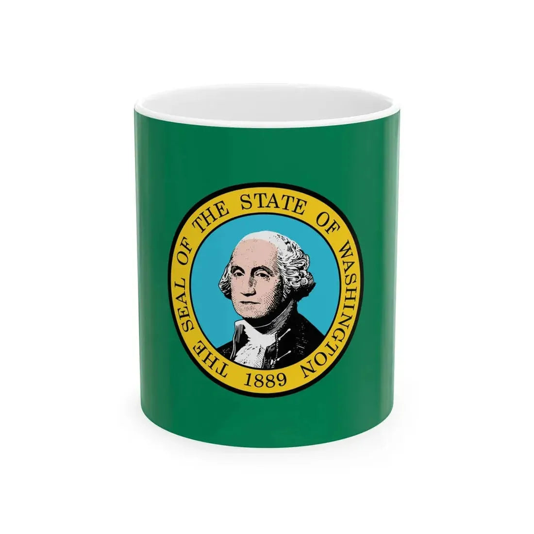 Flag of Washington (United States) White Coffee Mug 11oz - Go Mug Yourself